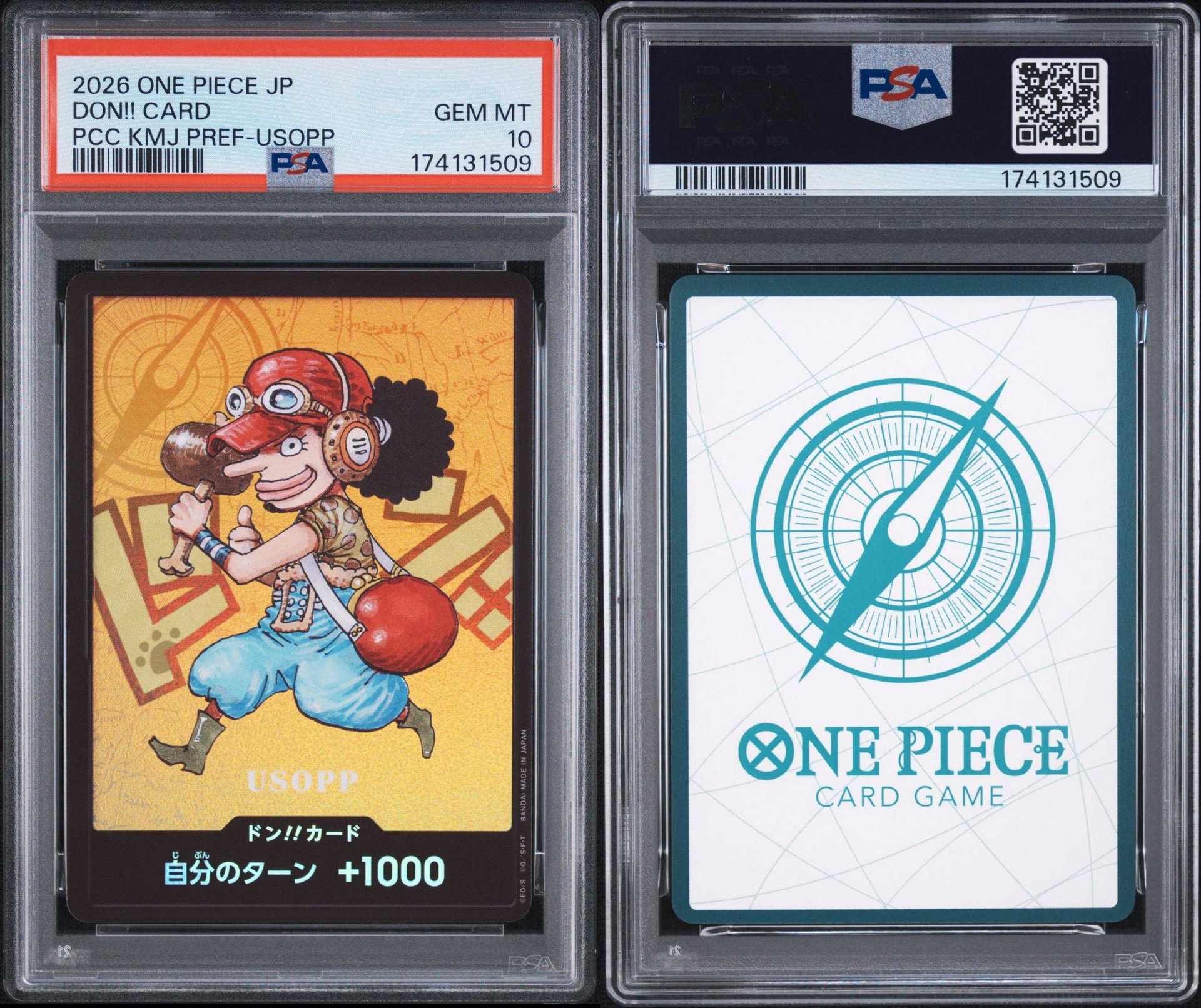 PSA10】ドン!!カード : ウソップ (プレミアムカードコレクション「熊本