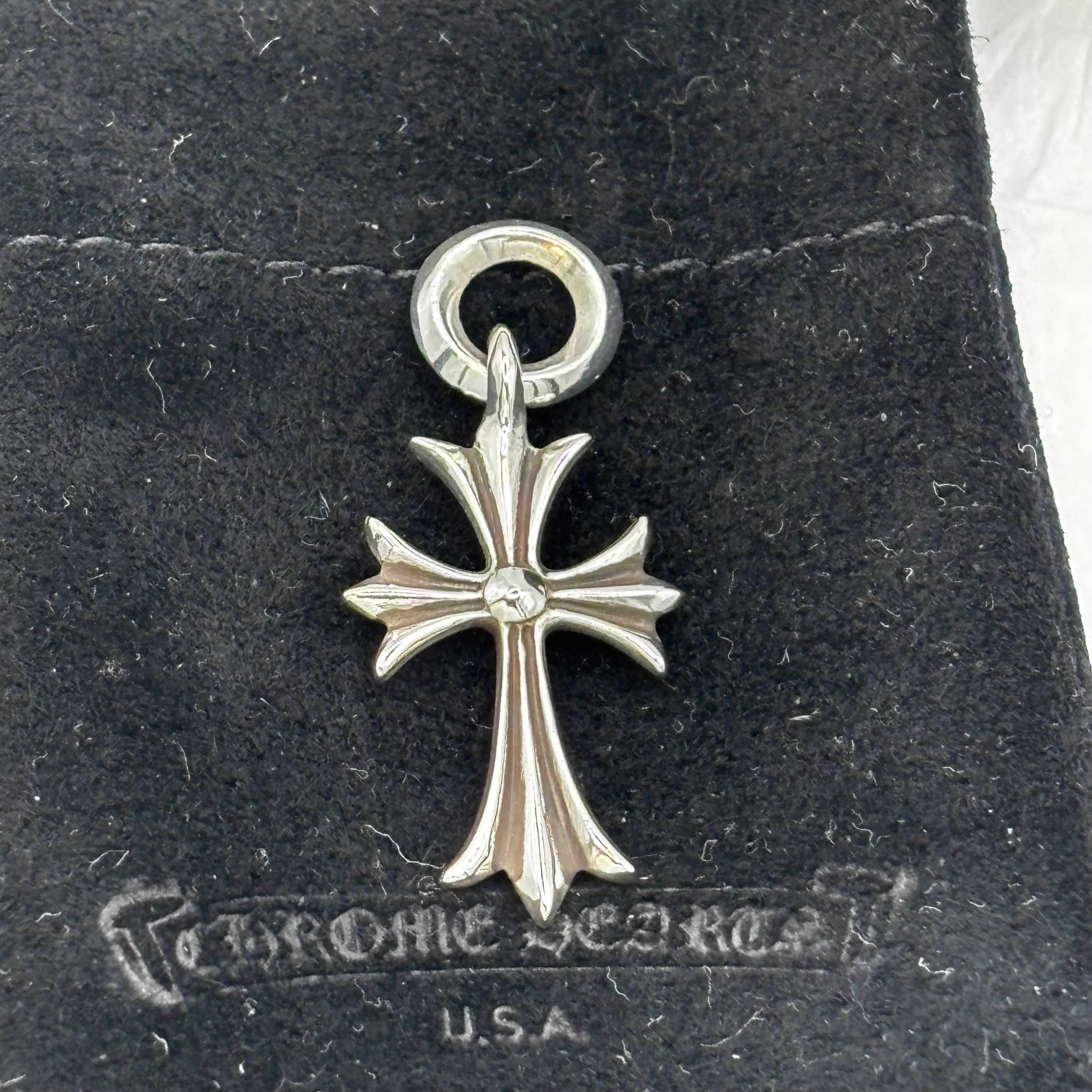 Chrome Hearts Tiny CH Cross Charm "Silver"