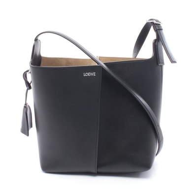 ロエベ LOEWE ビルバオ バケットバッグ ミディアム ショルダーバッグ バッグ レザー レディース ブラック系 AWRAWRPX011100 【新品】