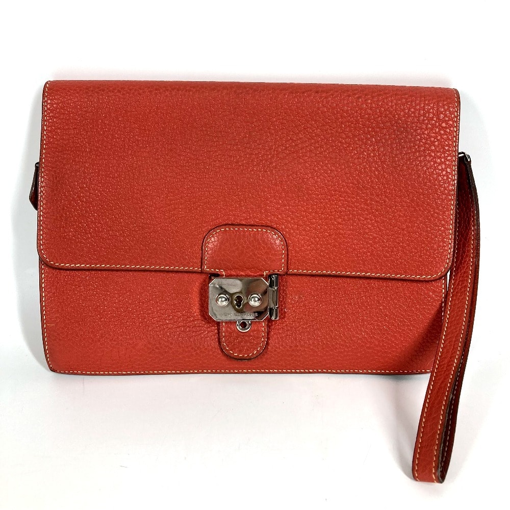 エルメス HERMES ポシェットジェット ストラップ付き セカンドバッグ フラップ カバン ポーチ クラッチバッグ レザー ブラウン系