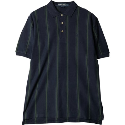 古着 ラルフローレン Ralph Lauren POLO GOLF ポロゴルフ 半袖 ストライプ ポロシャツ メンズM相当/eaa578105