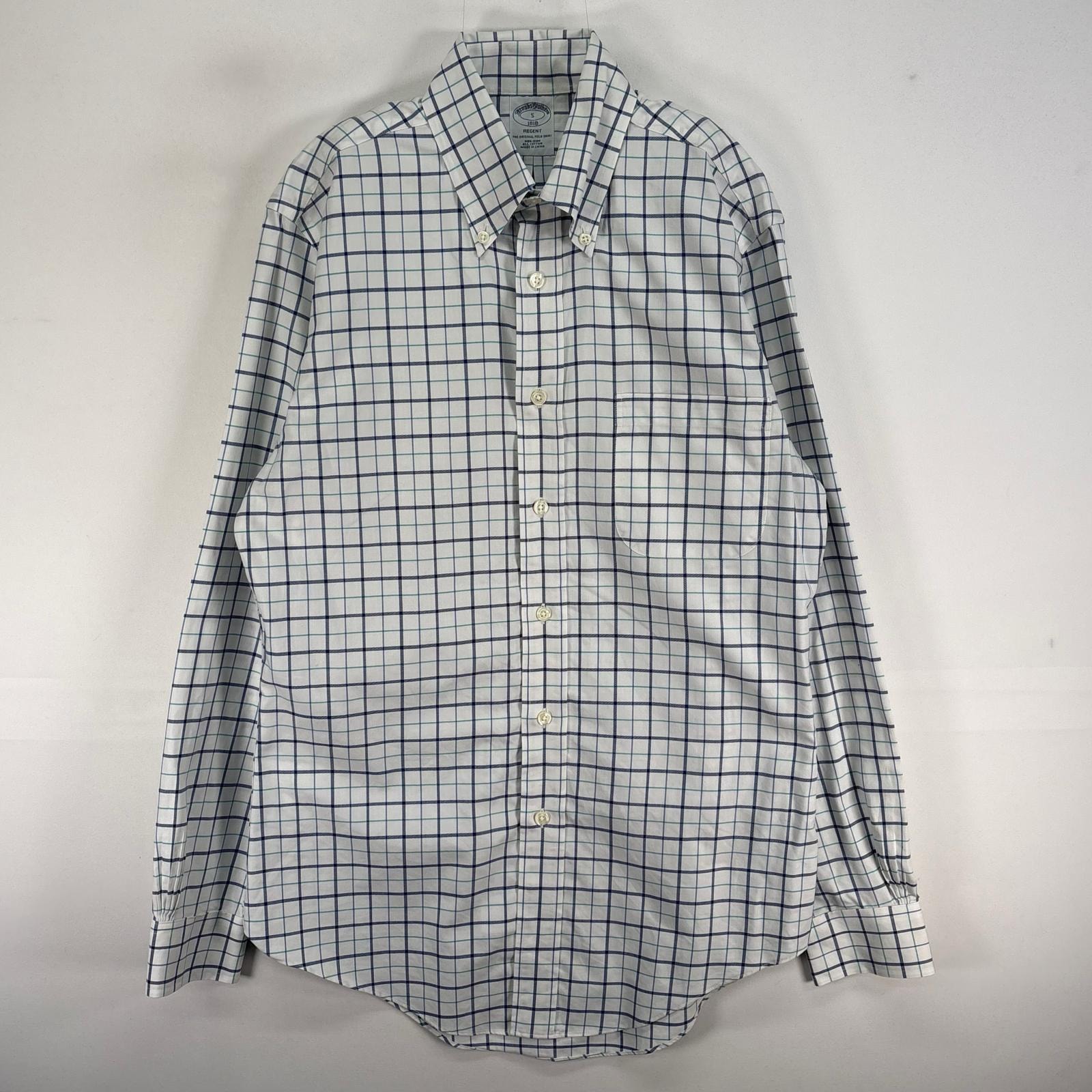 古着 ブルックスブラザーズ Brooks Brothers 長袖シャツ チェック 1818 REGENT S ブルー系 マルチカラー メンズ
