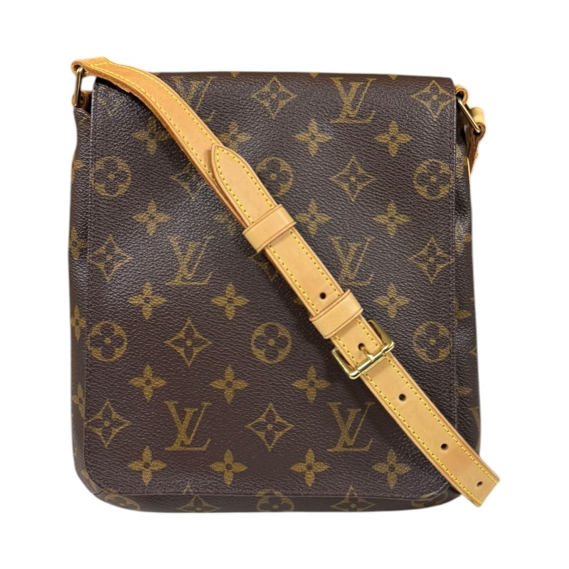 ルイヴィトン ミュゼットサルサ モノグラム ショルダーバッグ モノグラムキャンバス M51258 ブラウン レディース LOUIS VUITTON  中古