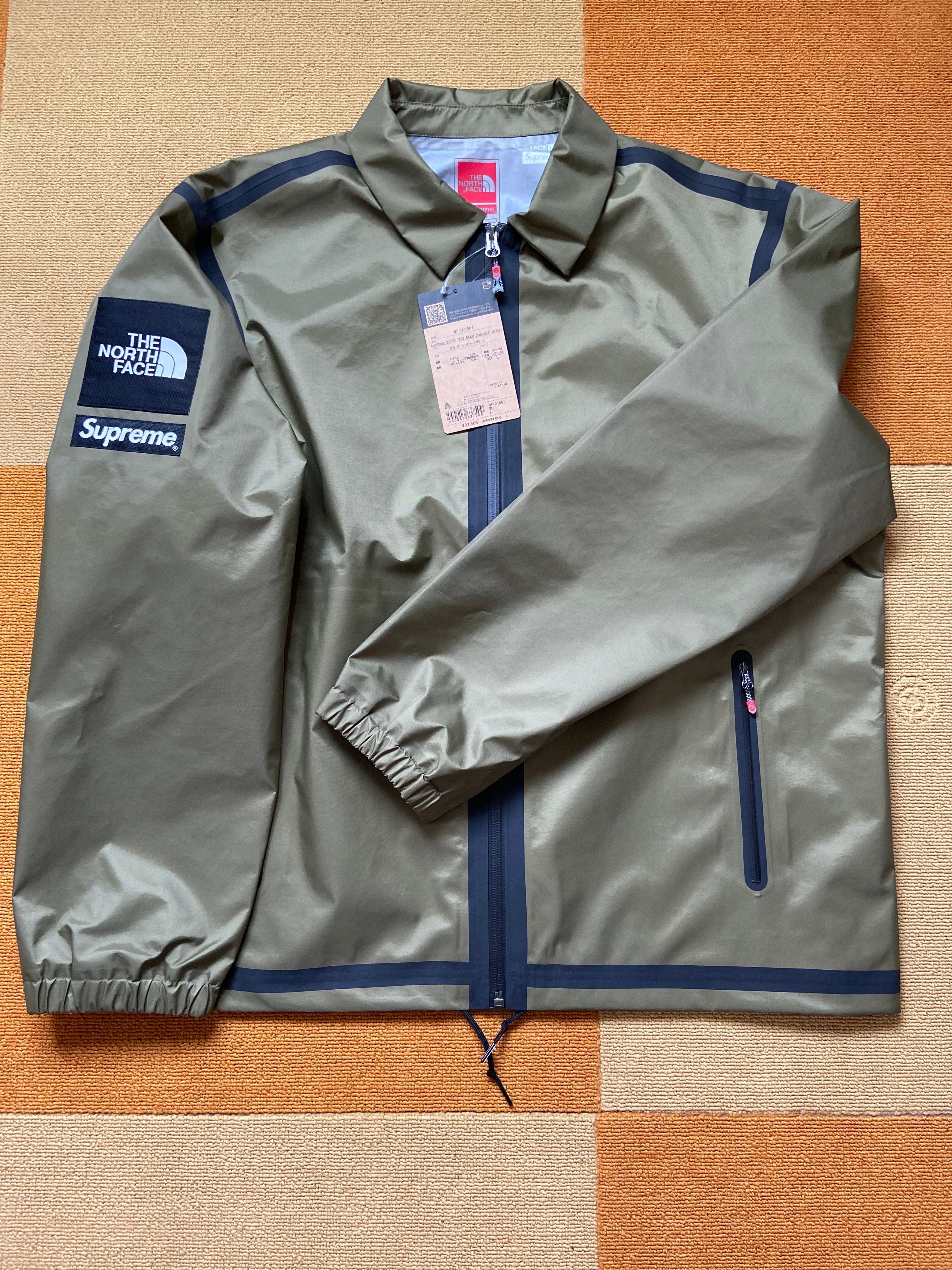 Supreme x The North Face Summit Series Outer Tape Seam Coaches Jacket "Olive"