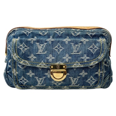 LOUIS VUITTON ルイ・ヴィトン モノグラム デニム バムバッグ ウエストポーチ ウエストバッグ M95347 モノグラムデニム ブルー レディース【中古】