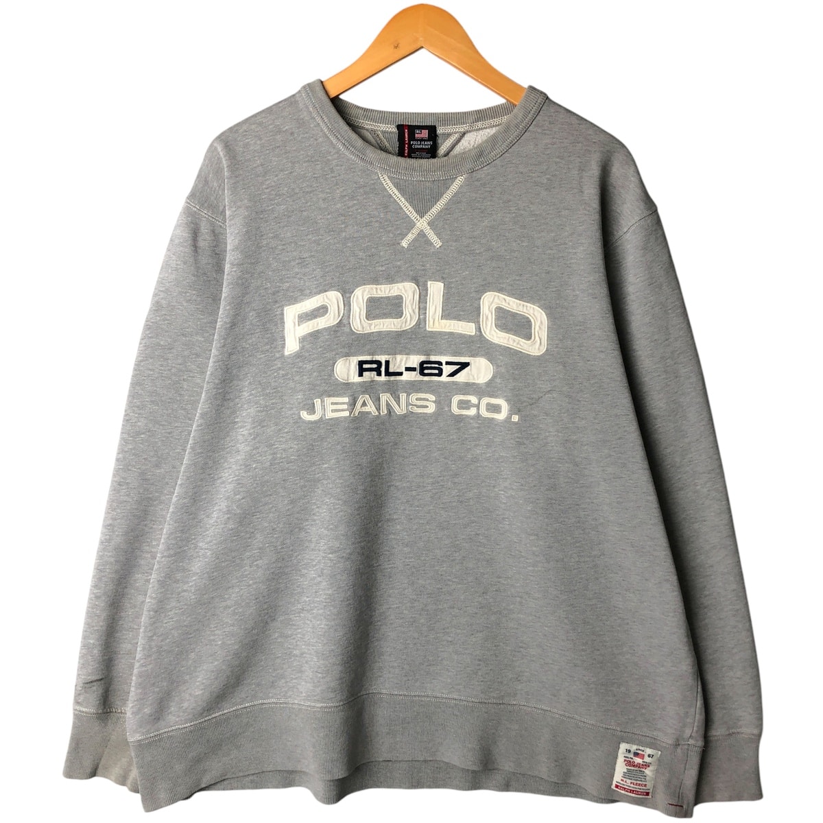 古着 00年代 ラルフローレン Ralph Lauren POLO JEANS COMPANY ロゴスウェットシャツ トレーナー メンズXL相当/eaa605229
