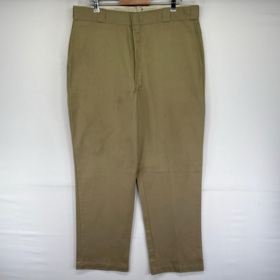 古着 90's/90年代 ディッキーズ Dickies USA製 パンツ ワークパンツ チノパン 874 ジッパーフライ W40 L32 ベージュ系 メンズ