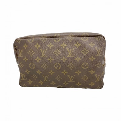 【6dd4751】ルイヴィトン ポーチ モノグラム トゥルーストワレット28 M47522 ブラウン【中古】レディース