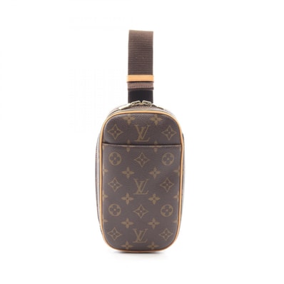 ルイ・ヴィトン LOUIS VUITTON ポシェットガンジュ ウエストバッグ ボディバッグ バッグ PVCコーティングキャンバス レザー モノグラム メンズ レディース ブラウン系 M51870 【中古】