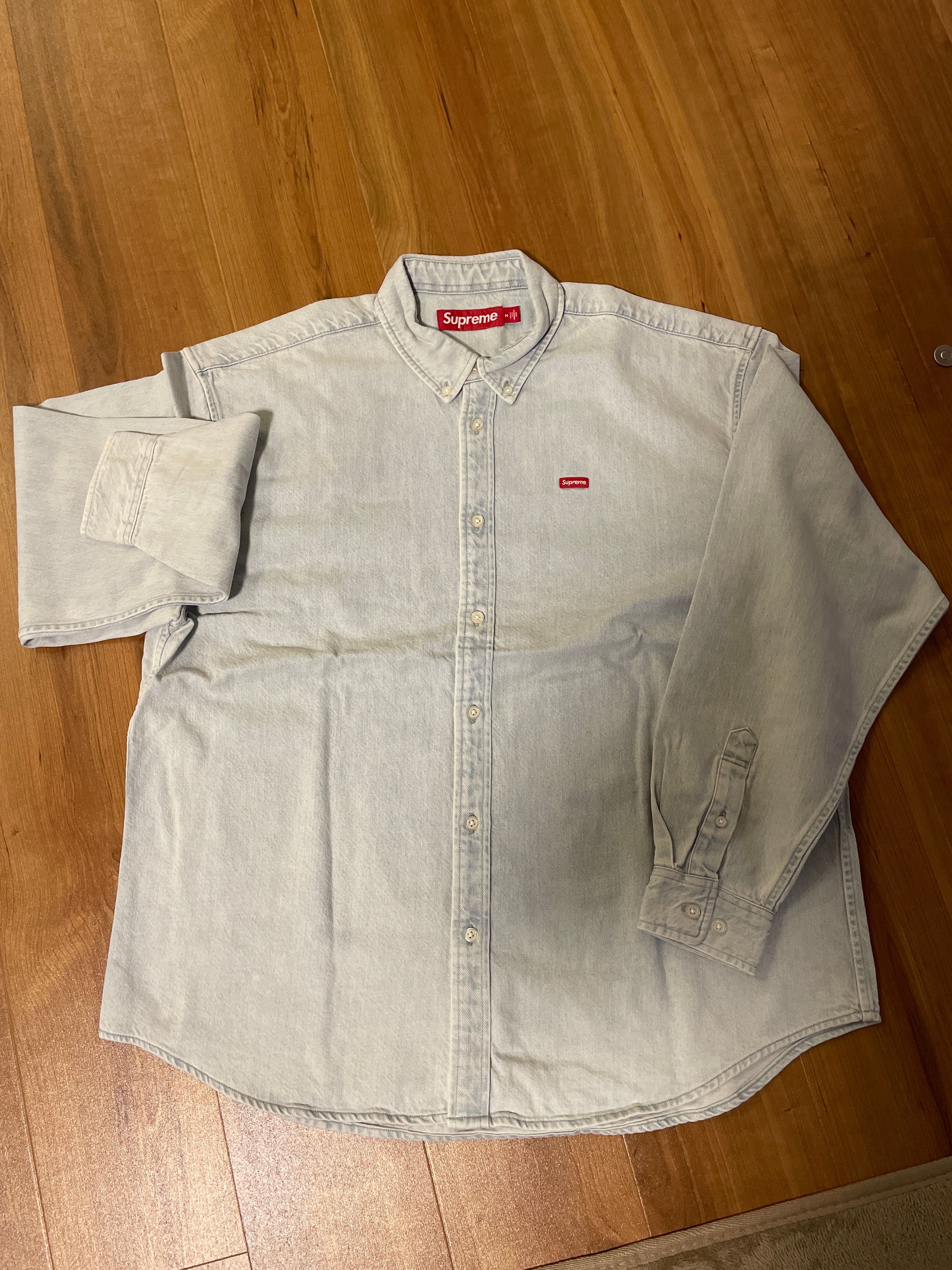 Supreme Small Box Shirt "Washed Denim"