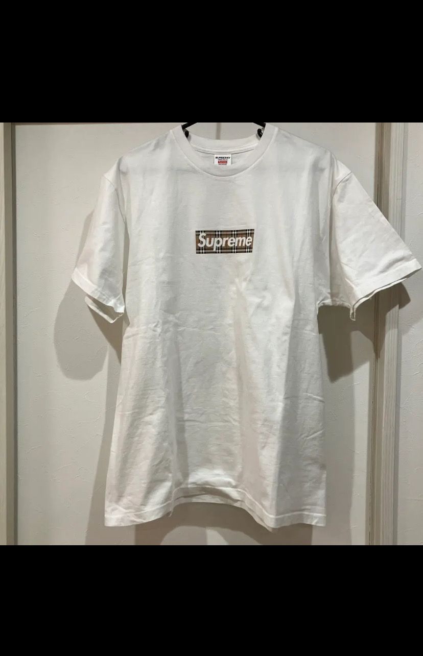 Supreme / Burberry Box Logo Tee "White"