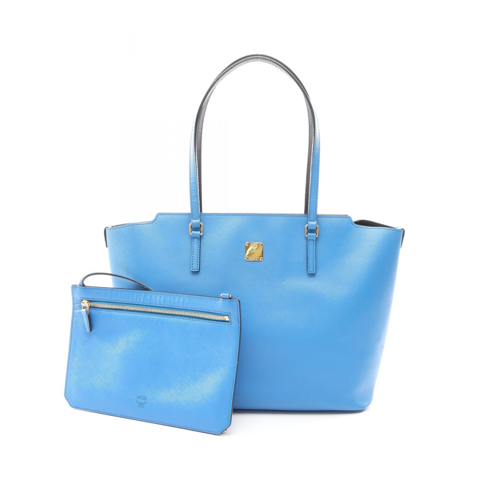 エム・シー・エム MCM トートバッグ バッグ レザー レディース ブルー系 【中古】