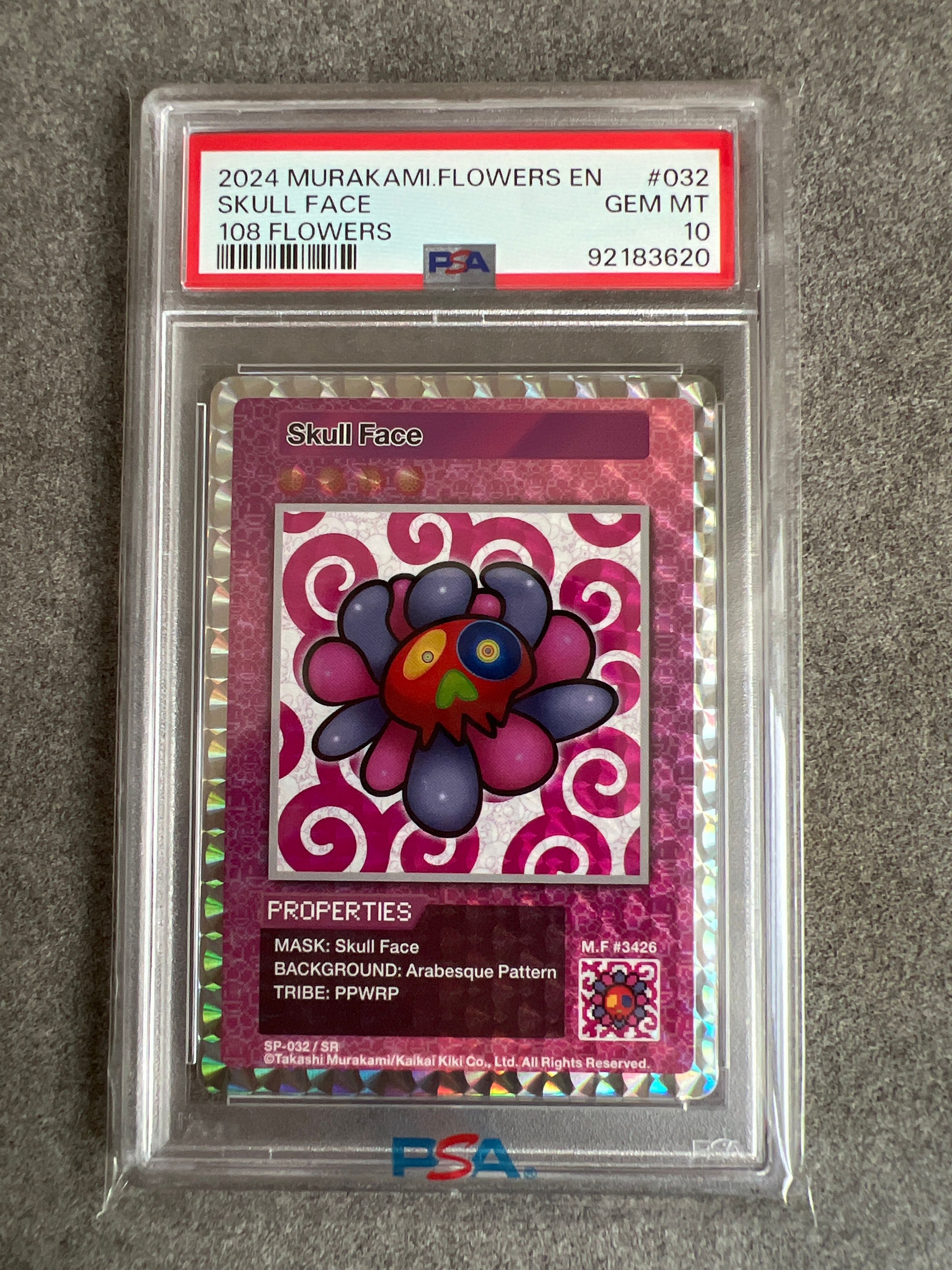 PSA10】ドクロ顔 SR [SP-032]【英語版】(ムラカミフラワーズ 108