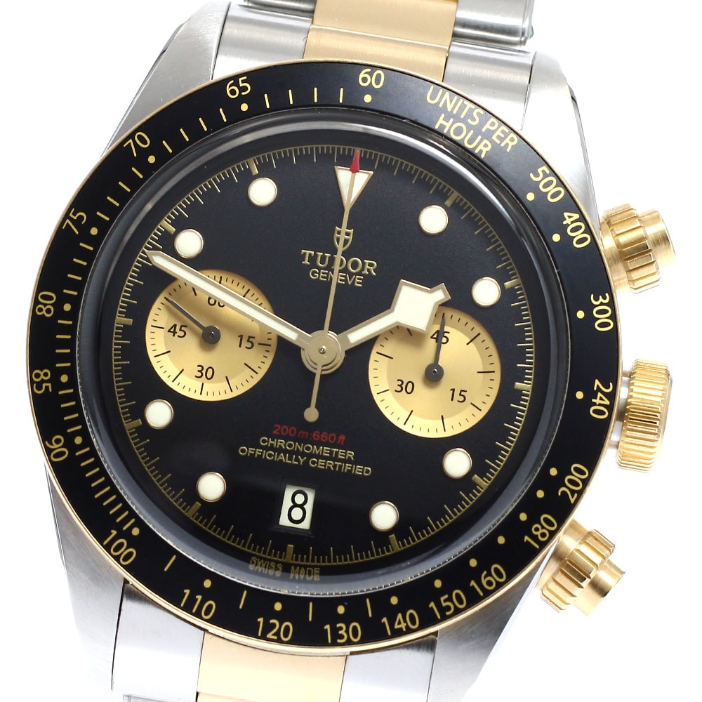 チュードル ブラックベイ クロノ S&G 79363N メンズ 【中古】