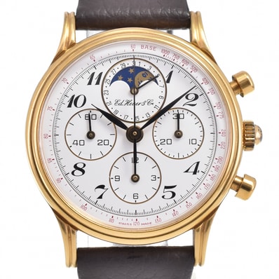 値下 タグホイヤー TAG HEUER 188.205 エドワードホイヤー Cal.1883 125周年記念 手巻き メンズ 良品 E#144652