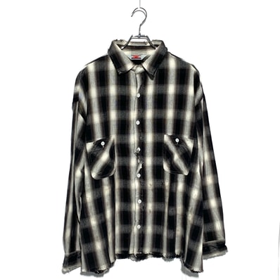 Saint Mxxxxxx Flannel Shirt Check "Black/White"