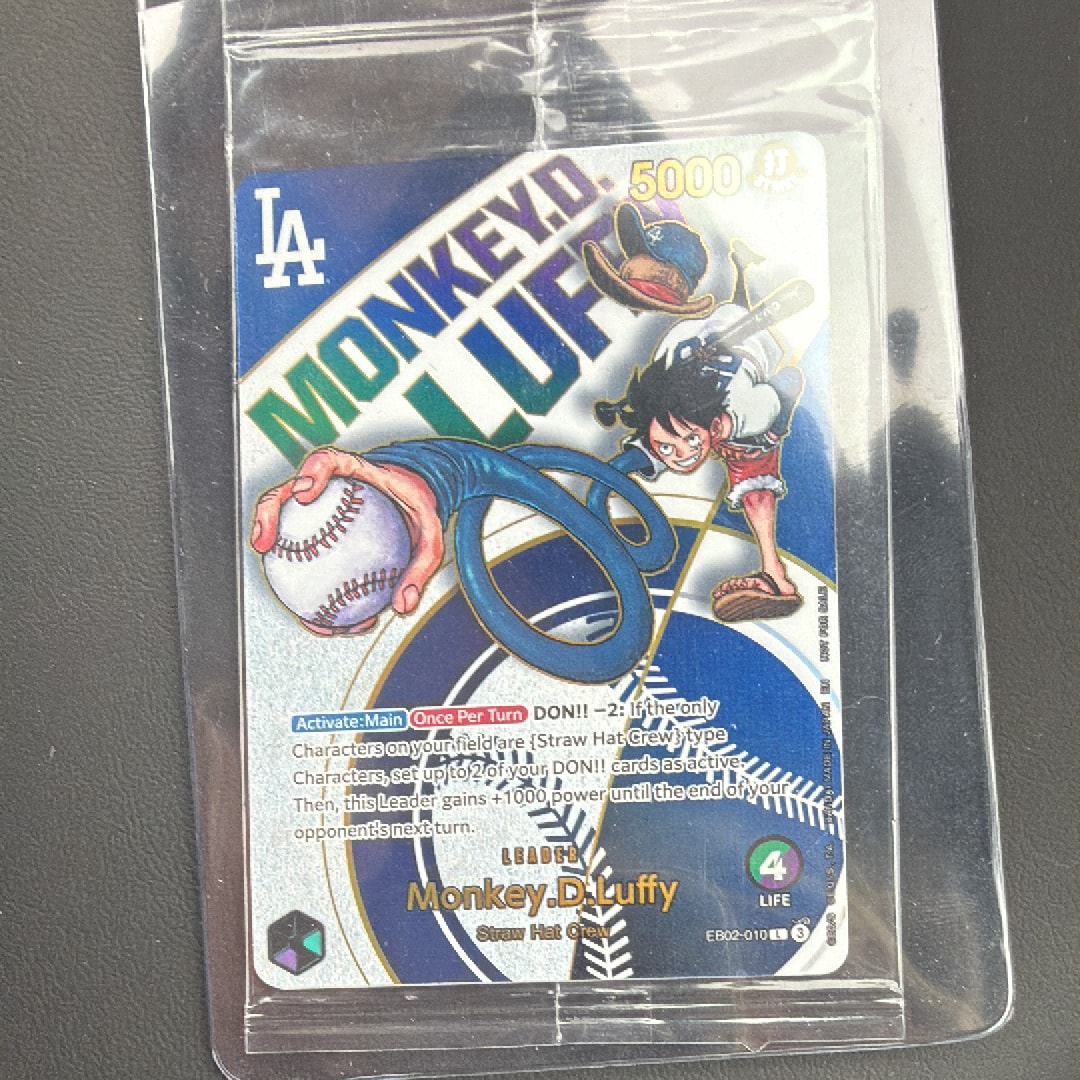 ワンピース カードゲーム モンキー・D・ルフィ ドジャース 楽天市場】【新品未開封】 MLB ドジャース ルフィ トレーディング
