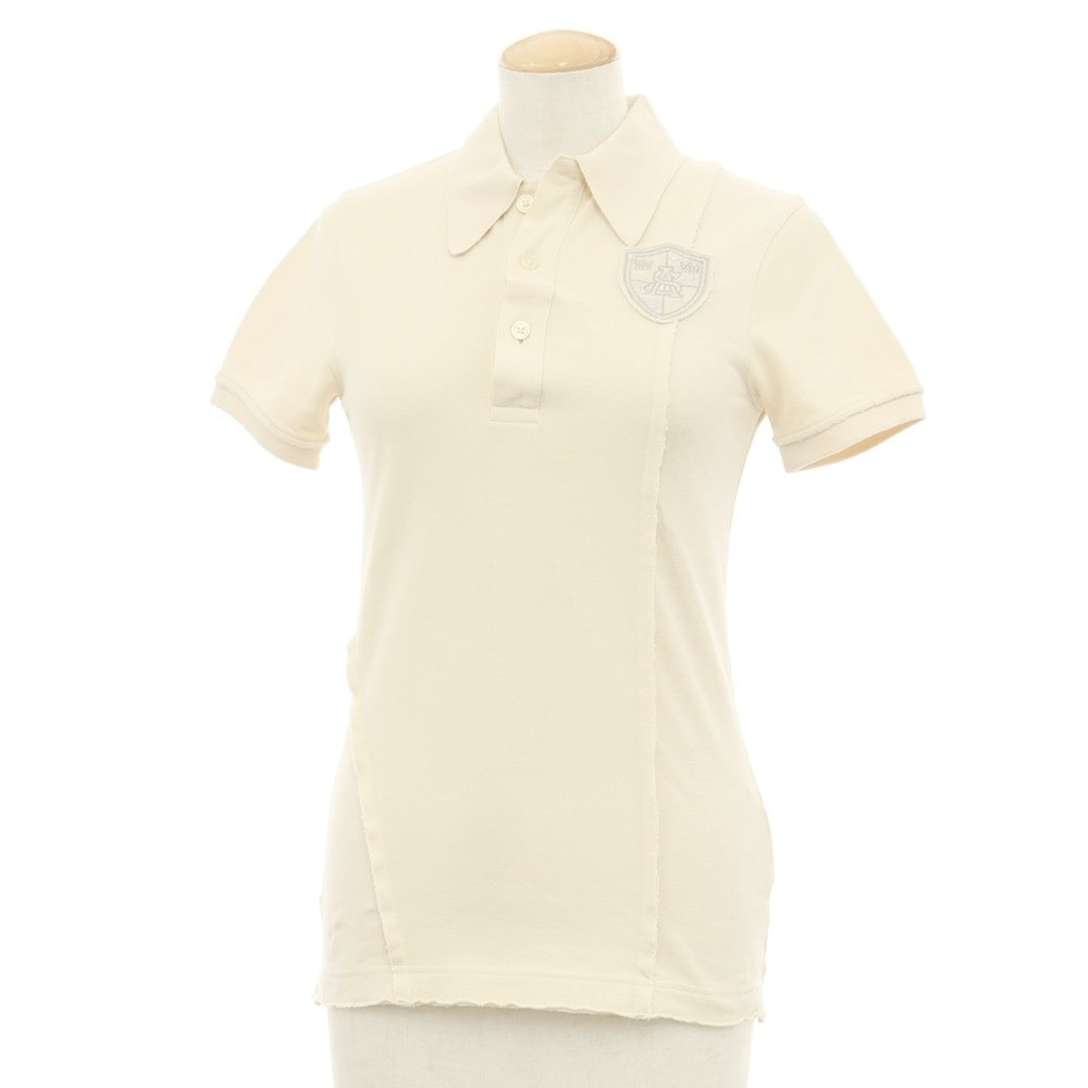 【中古】アクネストゥディオズ ACNE STUDIOS コットン 半袖ポロシャツ ベージュ【サイズXXS】【レディース】