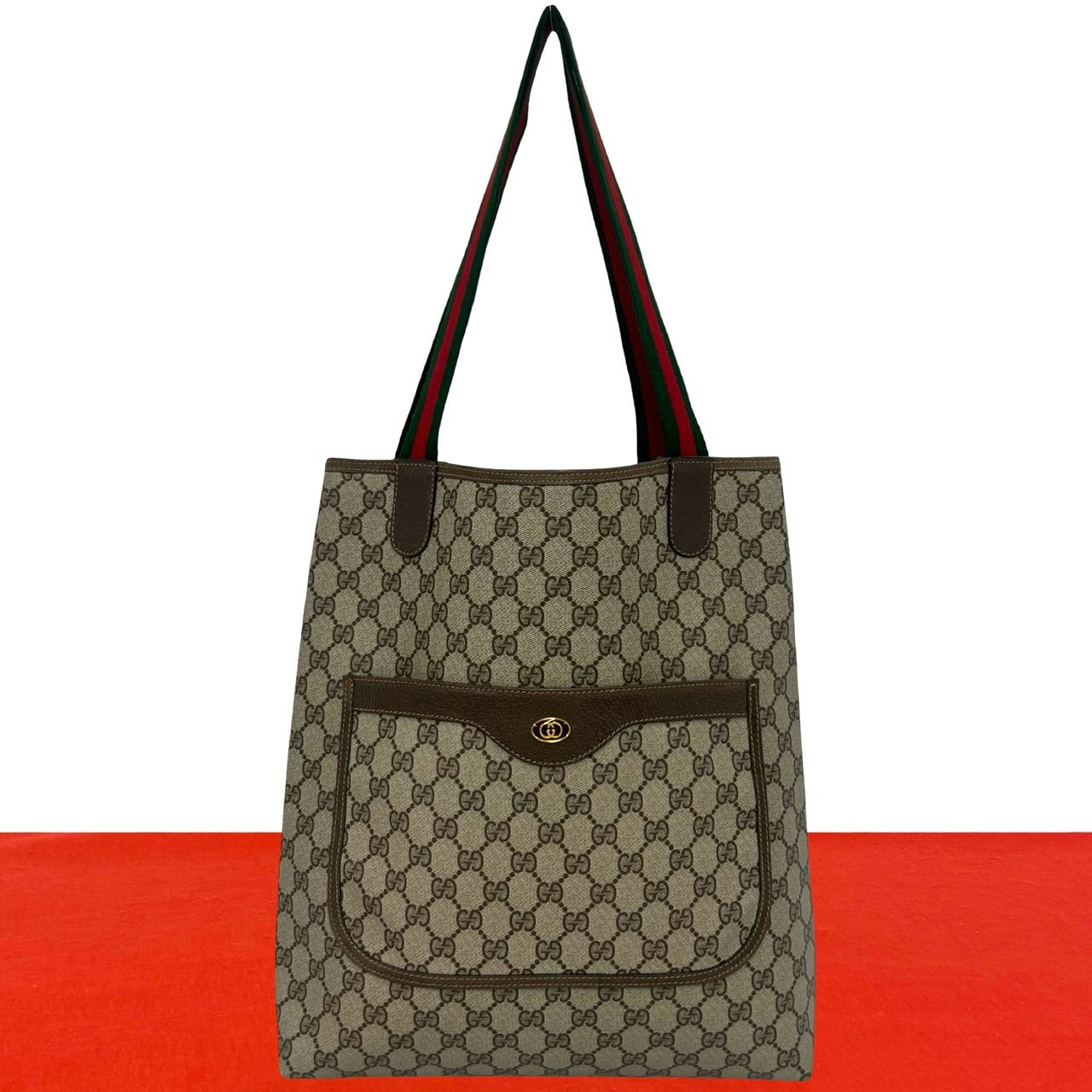 B (目立った傷や汚れなし)】GUCCI グッチ シェリーライン GG ロゴ 金具