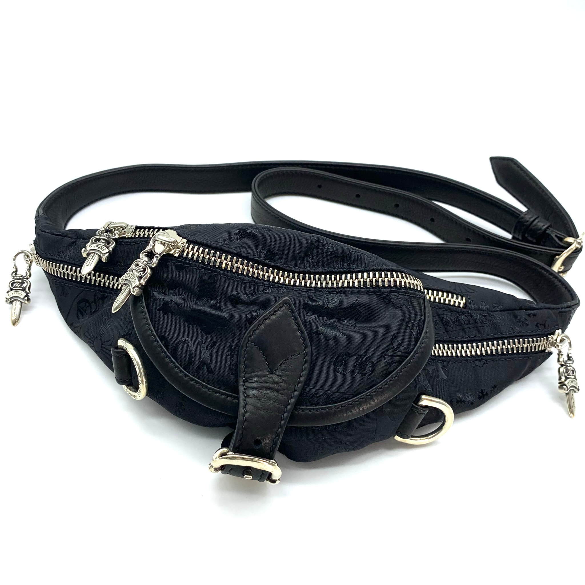Chrome Hearts Stencil Nylon Snat Pack Mini "Black"