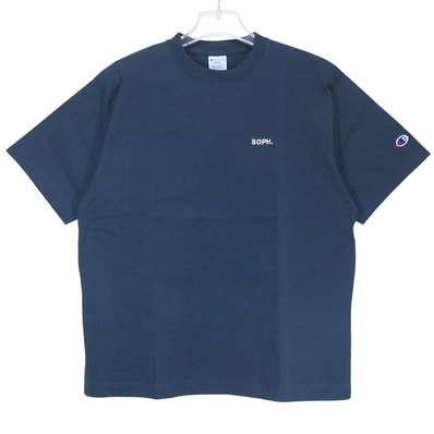 SOPHNET. ソフネット x Champion チャンピオン BASIC TEE ベーシック Tシャツ ネイビー ショートスリーブ カットソー 半袖 サイズS