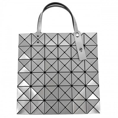 ISSEY MIYAKE イッセイミヤケ トートバッグ ハンドバッグ 肩掛け BAOBAO バオバオ LUCENT ルーセント BB31-AG053 シルバー グレー ブラック金具 レディース 美品【中古品】