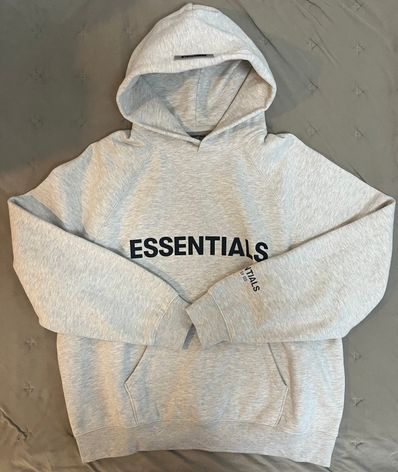 FEAR OF GOD ESSENTIALS 3D Silicon Applique Pullover Hoodie "Oatmeal"
