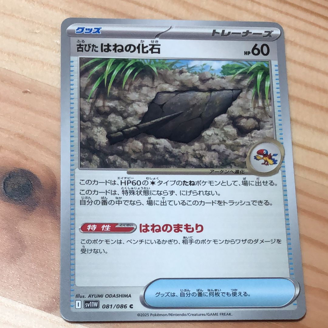 古びたはねの化石 C [SV11W 081/086](拡張パック「ホワイトフレア」)
