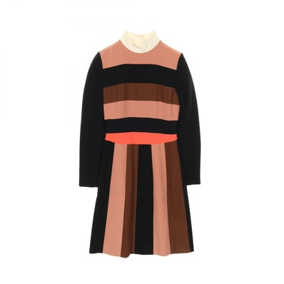 フェンディ FENDI ワンピース 衣料品 トップス レーヨン シルク レディース ピンク系 / ブラック系 / ブラウン系 【中古】