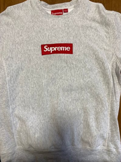 Supreme Box Logo Crewneck Sweatshirt "Ash Grey" (18FW)
