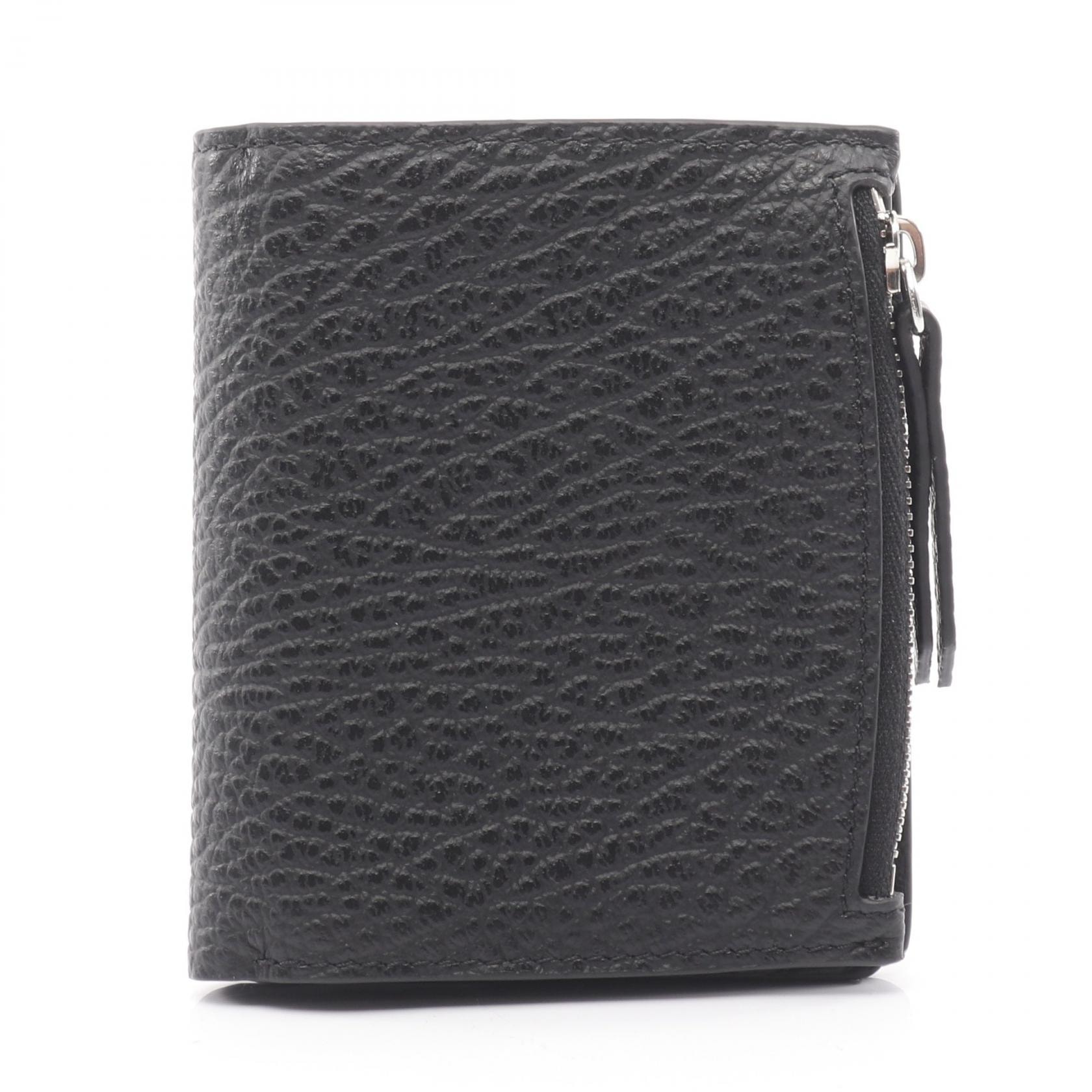 メゾン マルジェラ Maison Margiela 二つ折り財布 財布 レザー メンズ レディース ブラック系 SA1UI0023P4455T8013 【新品】