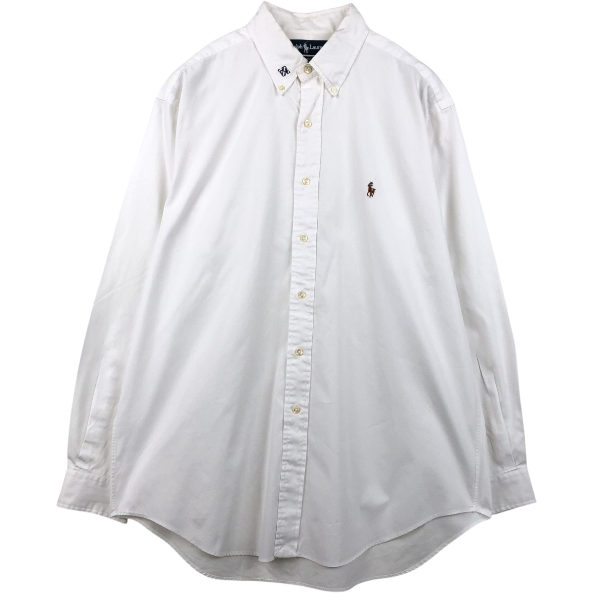 古着 ラルフローレン Ralph Lauren YARMOUTH 長袖 ボタンダウンシャツ メンズXL相当 オックスフォード/eaa678425