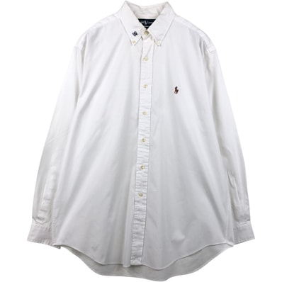 古着 ラルフローレン Ralph Lauren YARMOUTH 長袖 ボタンダウンシャツ メンズXL相当 オックスフォード/eaa678425