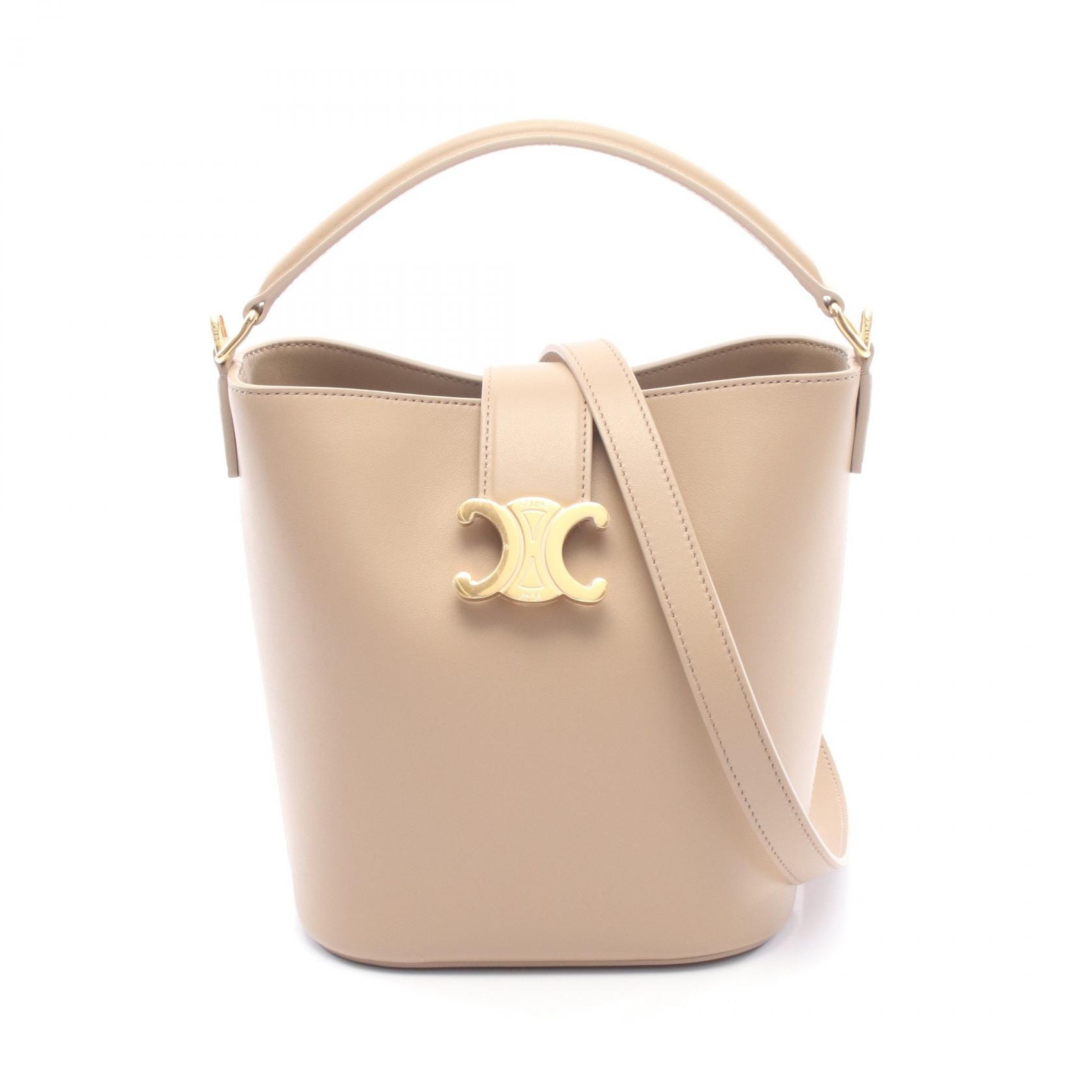 セリーヌ CELINE スモール ルイーズ バケット ハンドバッグ バッグ レザー レディース ベージュ系 119173FX903SA 【新品】