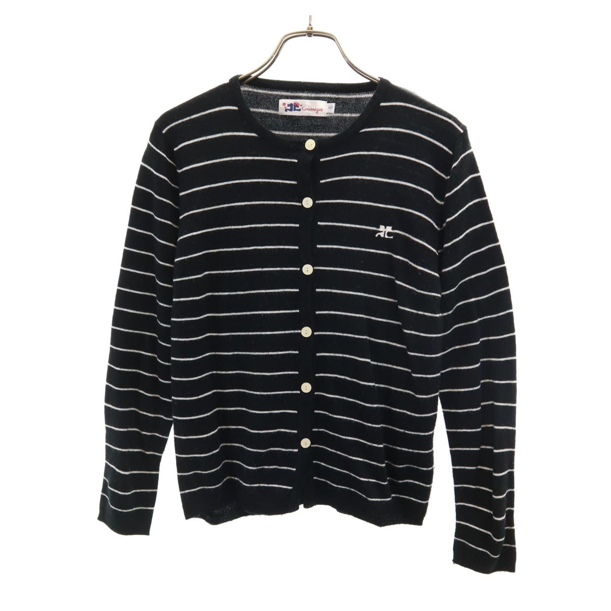 courreges クレージュ 長袖 カーディガン 160 ブラック系