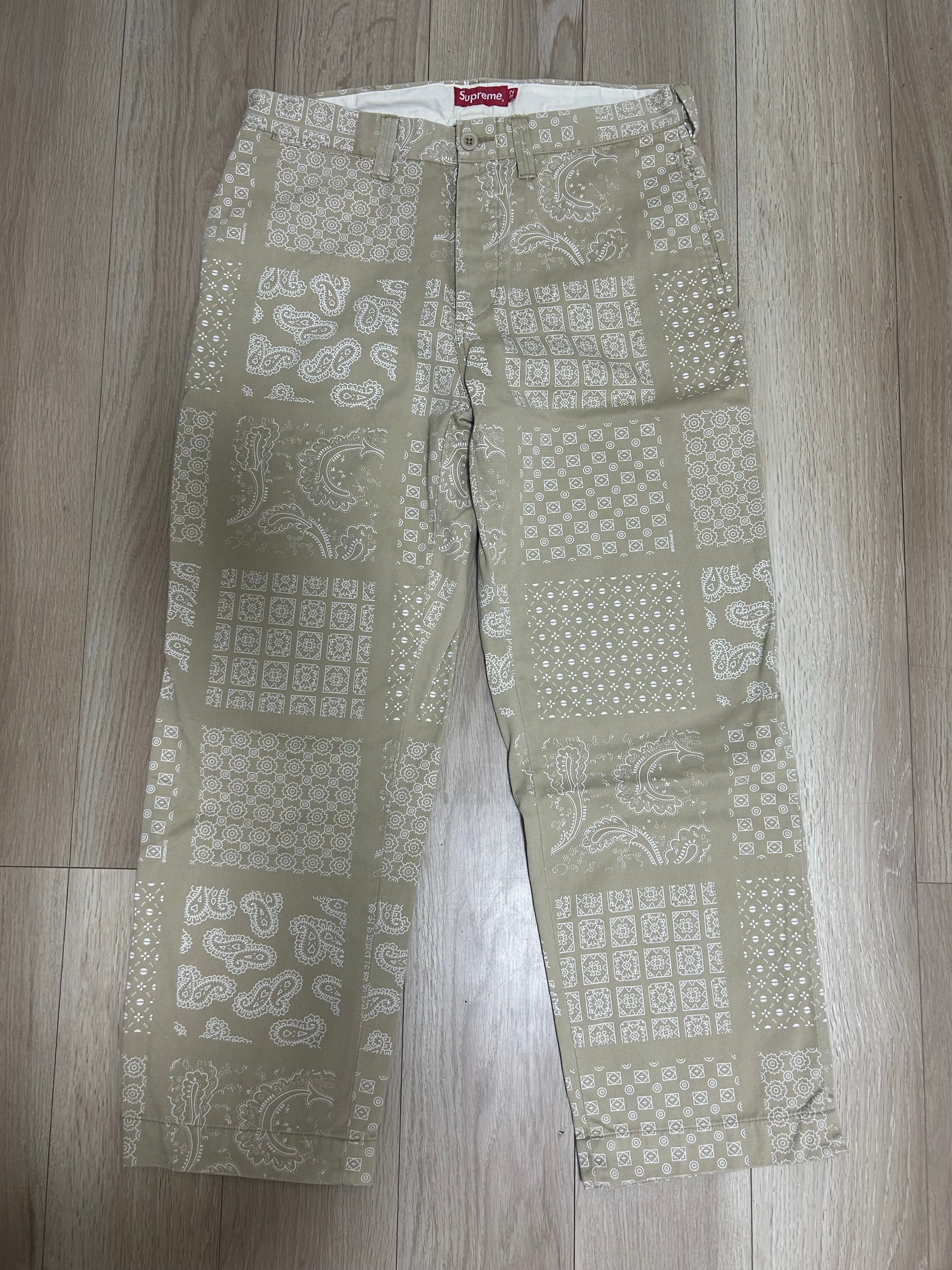 Supreme Paisley Grid Chino Pant 