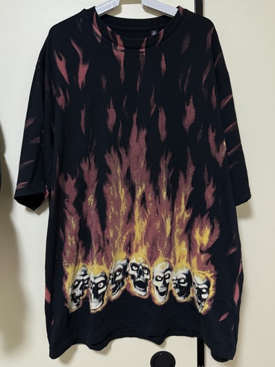 Supreme x MM6 Maison Margiela Liquid Blue Oversized Tee "Black"