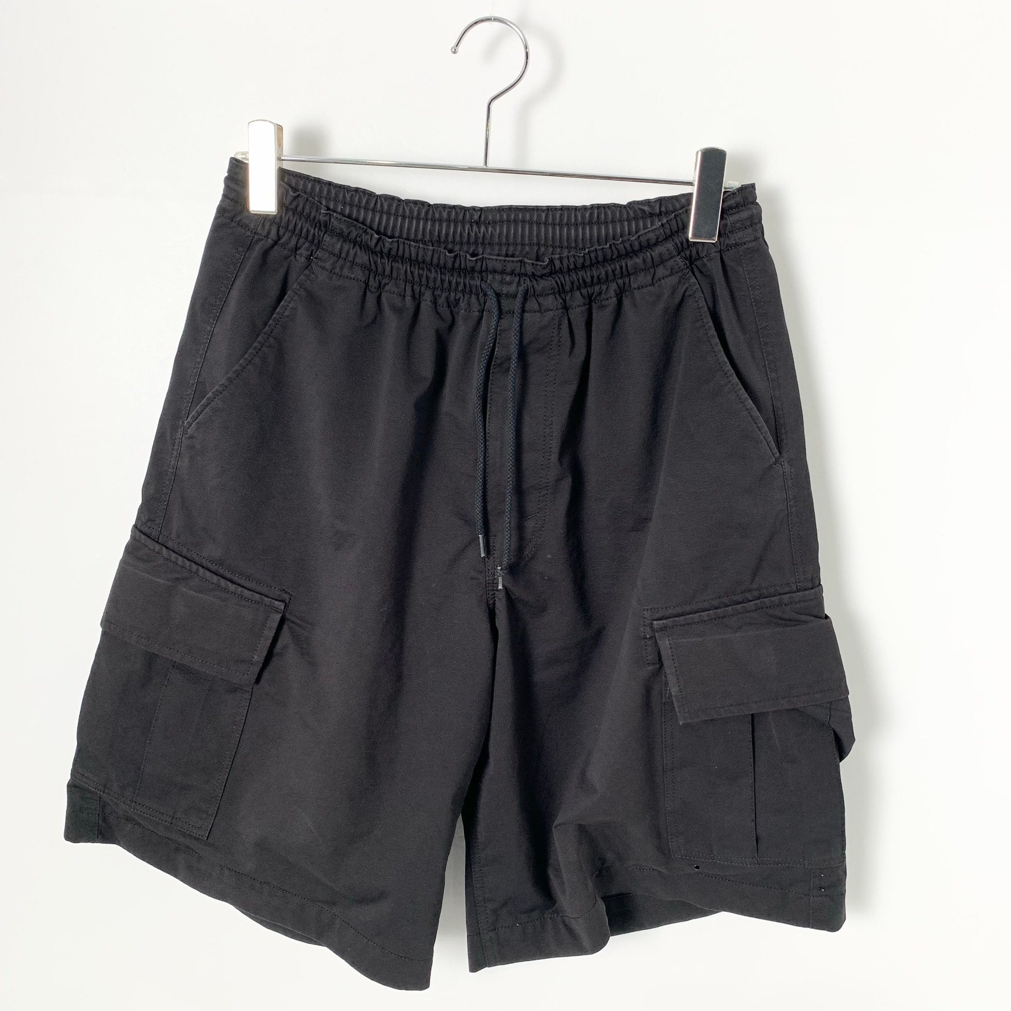 COMME des GARCONS HOMME Polyester High Gauge Jersey Cargo Shorts "Black"