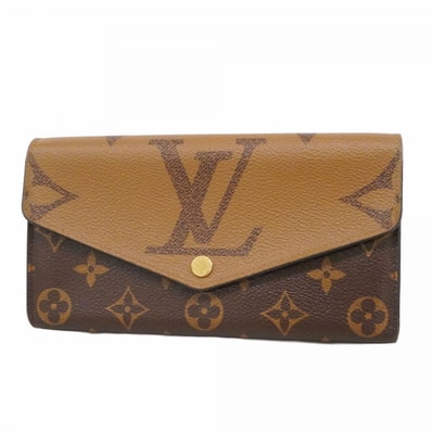【6dd5203-k】ルイヴィトン 長財布 モノグラム・ジャイアント/リバース ポルトフォイユサラ M80726 ブラウン【中古】レディース