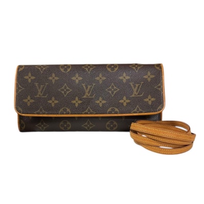 ルイヴィトン ポシェットツインGM モノグラム ショルダーバッグ モノグラムキャンバス M51852 ブラウン レディース LOUIS VUITTON 中古