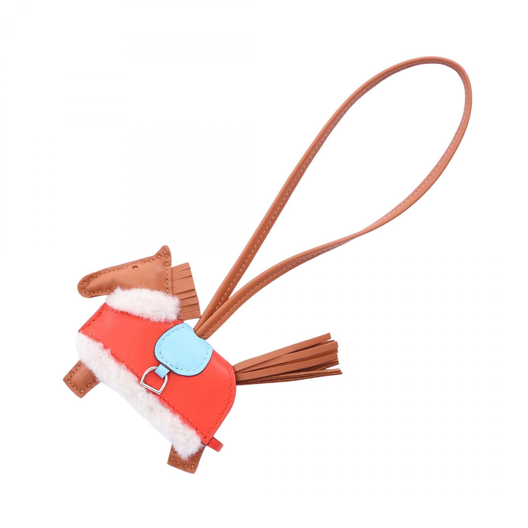 エルメス HERMES ロデオPM ロベオプラッシュ ゴールド カプシーヌ セレステ チャーム アクセサリー アニョーミロ / ヴォースイフト アニョーミロ K刻印(2025年製造) レディース ブラウン系 / レッド系 / ブルー系