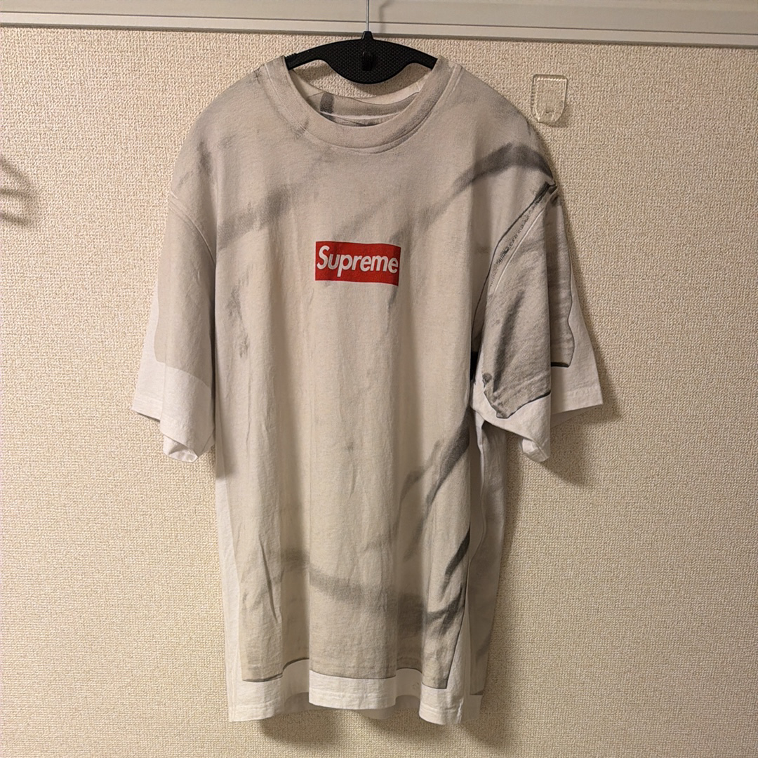 Supreme x MM6 Maison Margiela Box Logo Tee "White"