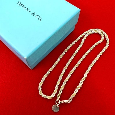 TIFFANY&Co. ティファニー ツイストロープ ネックレス シルバー925 K18イエローゴールド ネックレス シルバー
73264