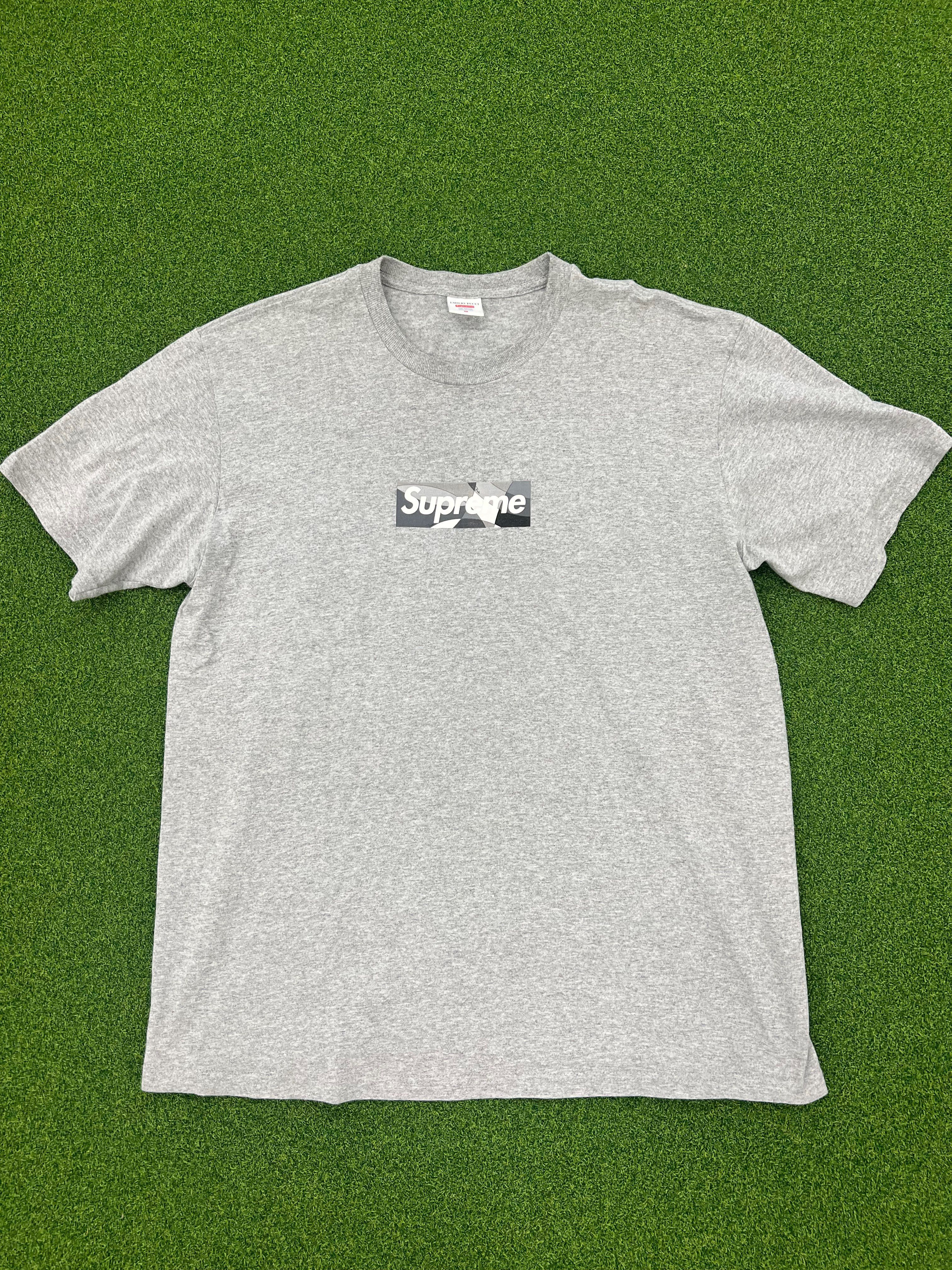 Supreme / Emilio Pucci® Box Logo Tee "Grey/Black"