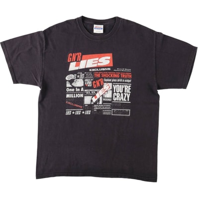 古着 ヘインズ Hanes HEAVYWEIGHT GUNS N' ROSES ガンズアンドローゼズ バンドTシャツ バンT メンズL相当/eaa670202