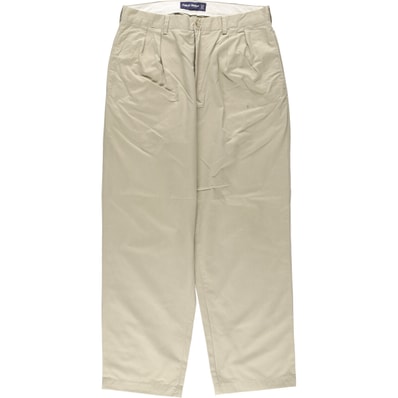 古着 ラルフローレン Ralph Lauren POLO GOLF ポロゴルフ CLASSIC GOLF PANT ツータック チノパンツ メンズw34相当/eaa587627