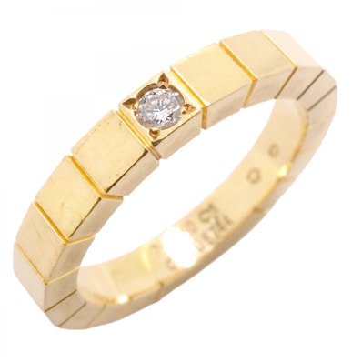 ★SALE【6jfb0070】カルティエ リング ラニエール 1PD K18YG イエローゴールド ダイヤモンド #50【中古】レディース