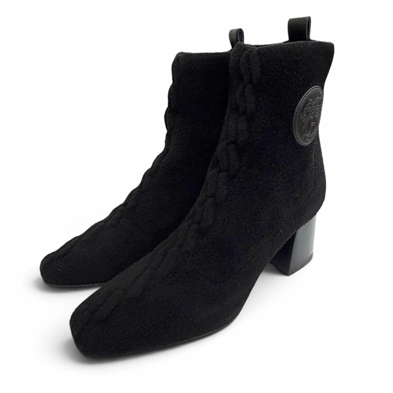 未使用品 エルメス アンクルブーツ VOLVER ヴォルヴェール ブラック 36