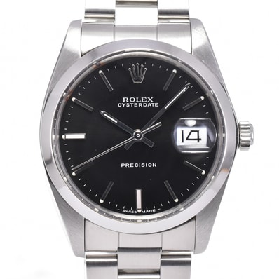 ロレックス ROLEX 6694 ヴィンテージ オイスターデイト プレシジョン ブラック 手巻き メンズ 美品 箱・保証書付き 腕時計 Y#146259