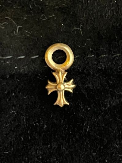 Chrome Hearts 22K #A Stack Charm CH Cross "Gold"
